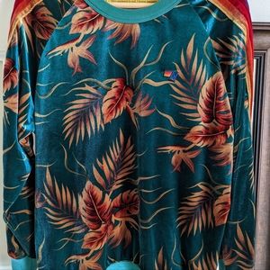 Aviator Nation Velour Crew Neck Sweatshirt